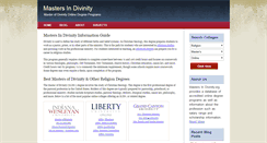Desktop Screenshot of mastersindivinity.org